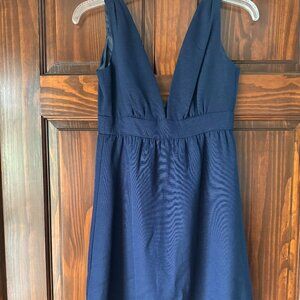 Navy Trina Turk V-Neck Cocktail Dress - Super cute and flirty!